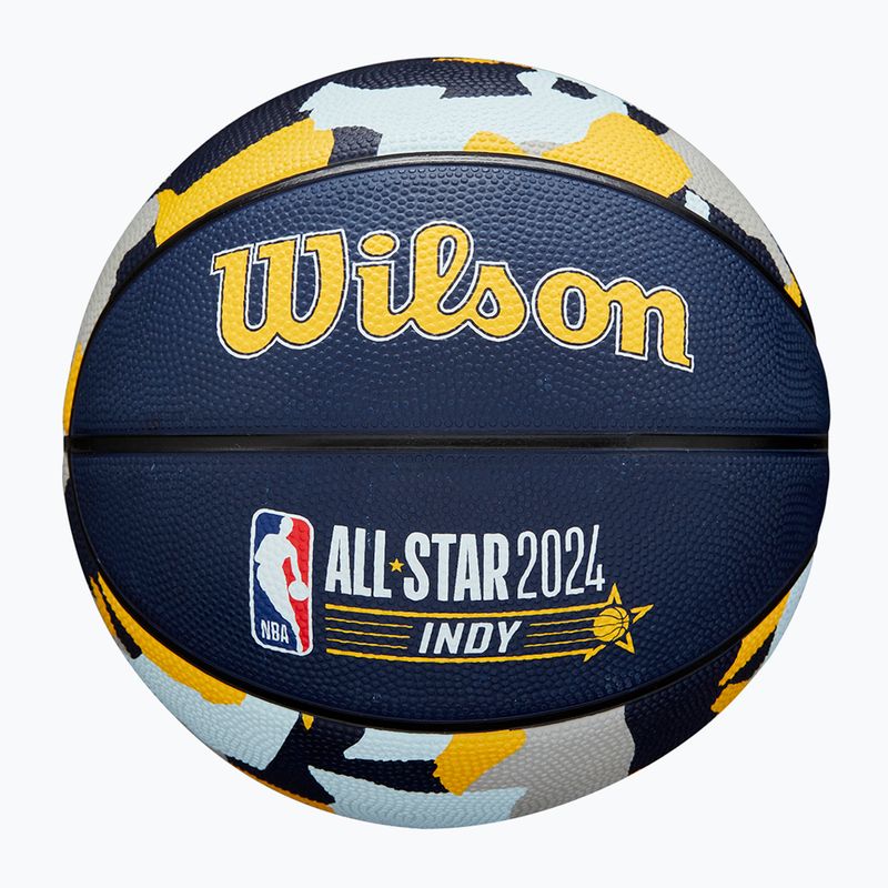 Dětský basketbalový míč   Wilson 2024 NBA All Star Mini + krabice brown velikost 3