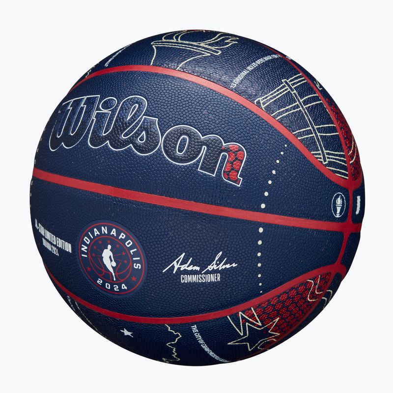 Basketbalový míč  Wilson 2024 NBA All Star Collector + krabice brown velikost 7 3