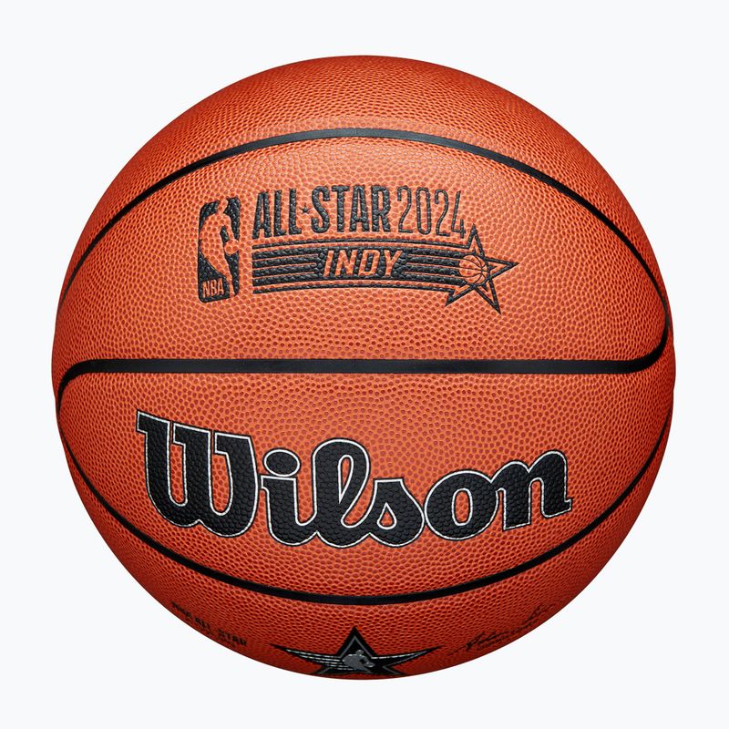 Basketbalový míč  Wilson 2024 NBA All Star Replica brown velikost 7 4