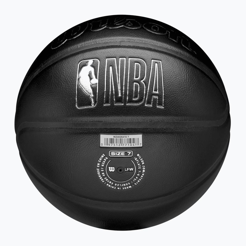 Basketbalový míč Wilson NBA Team Premiere Miami Heat black velikost  7 6