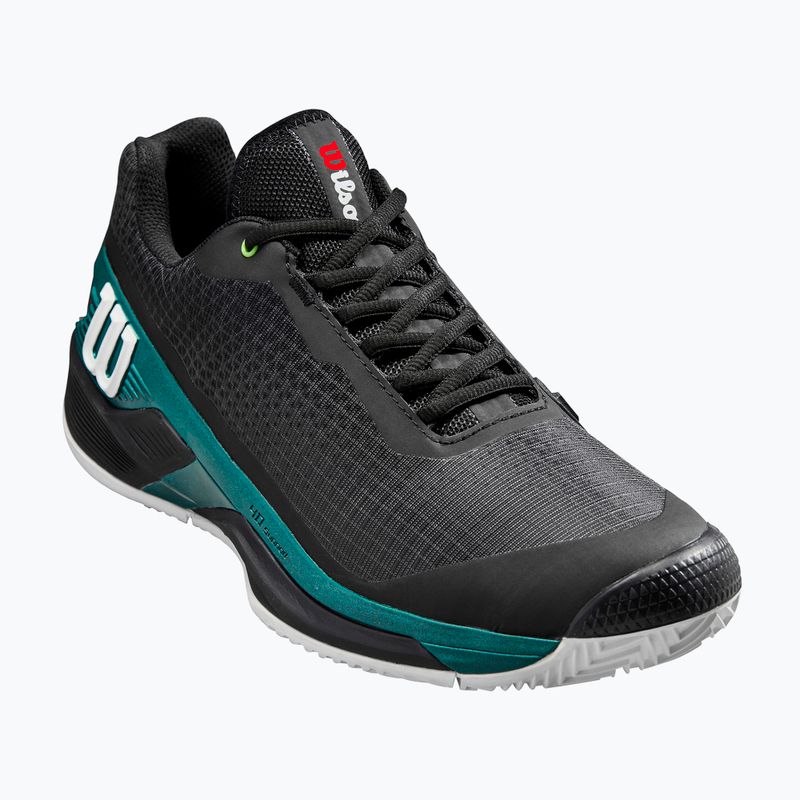 Pánské tenisové boty Wilson Rush Pro 4.0 Blade Clay black/black/deep teal 8