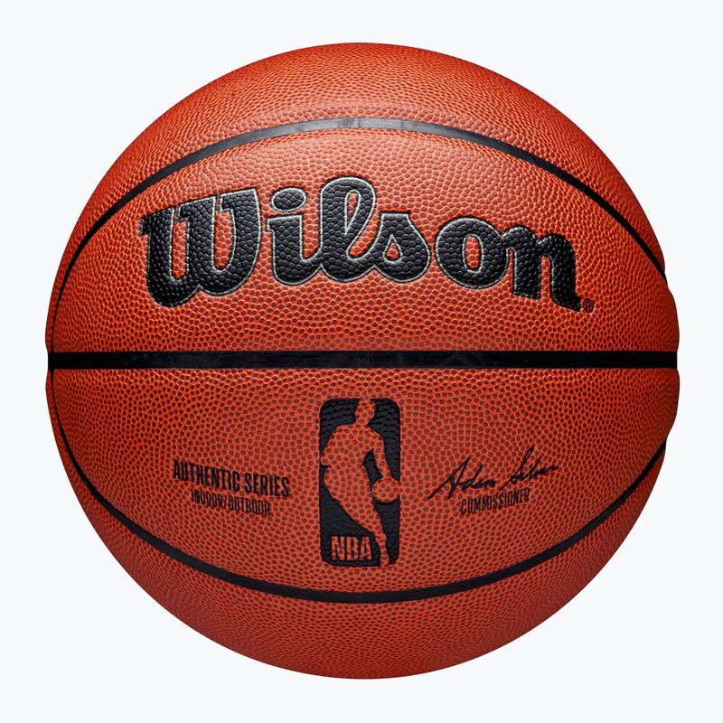 Basketbalový míč Wilson Authentic Indoor Outdoor brown velikost 6