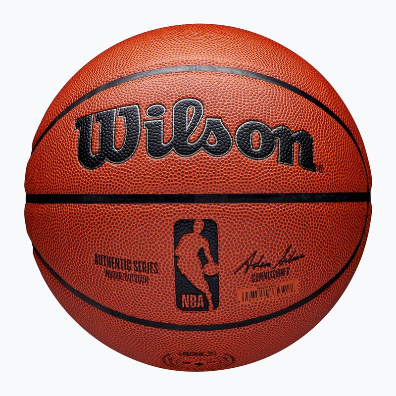 Basketbalový míč Wilson Authentic Indoor Outdoor brown velikost 6 7