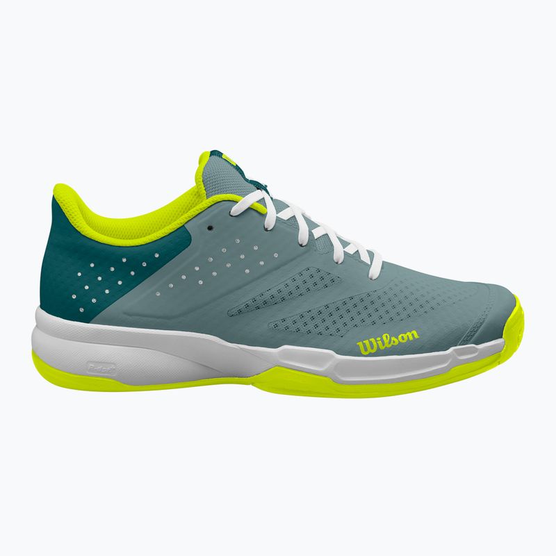 Pánské tenisové boty Wilson Kaos Stroke 2.0 stormy sea/deep teal/safety yellow 9