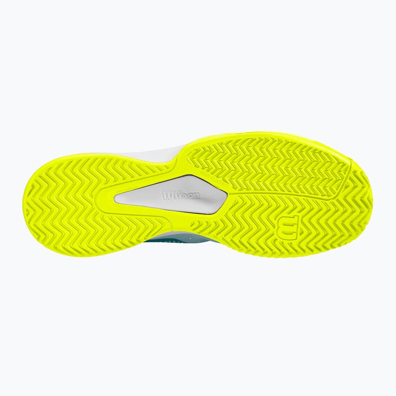 Pánské tenisové boty Wilson Kaos Stroke 2.0 stormy sea/deep teal/safety yellow 10