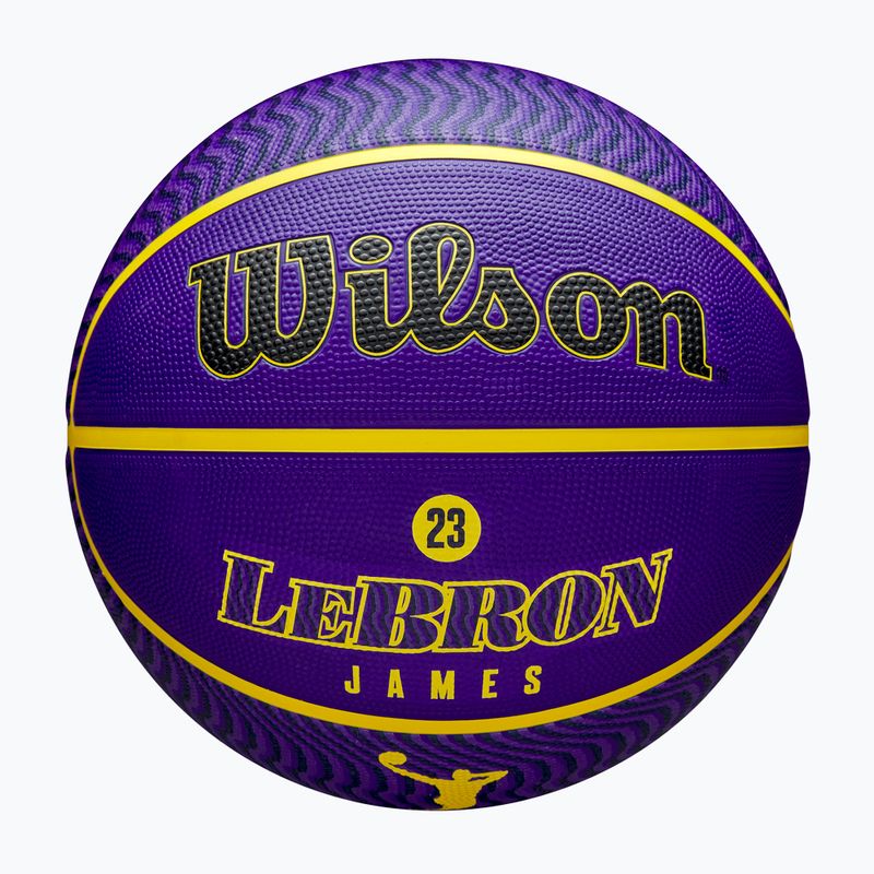 Basketbalový míč  Wilson NBA Player Icon Outdoor Lebron blue velikost 7