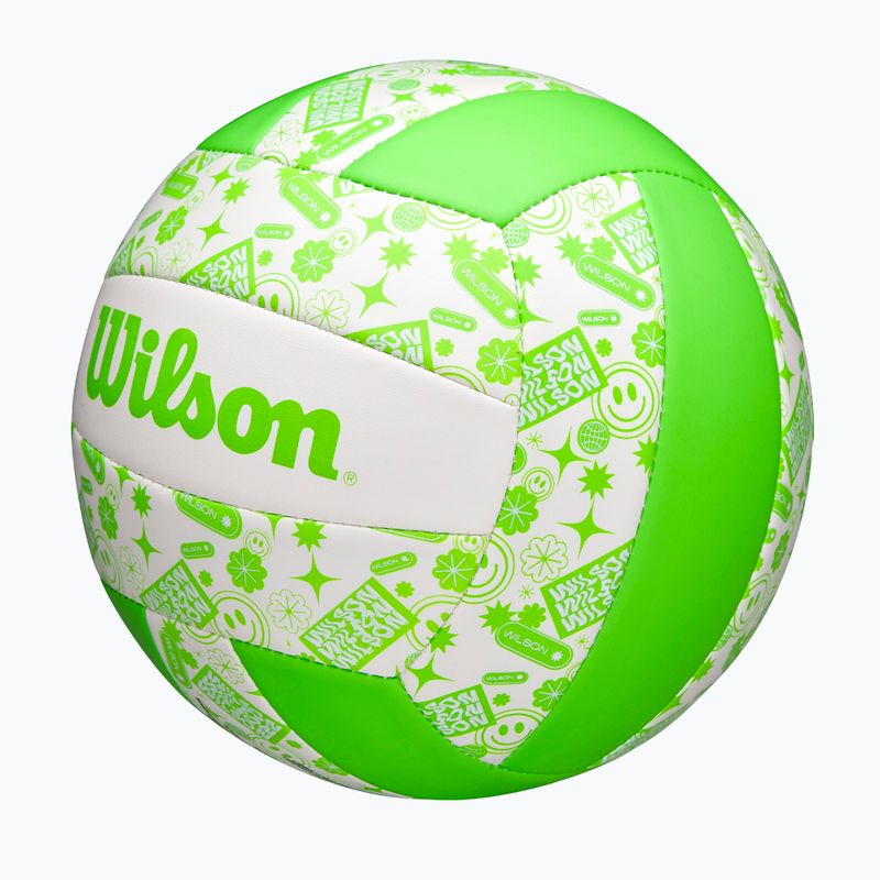 Volejbalový míč Wilson Stamp green/white velikost 5 3