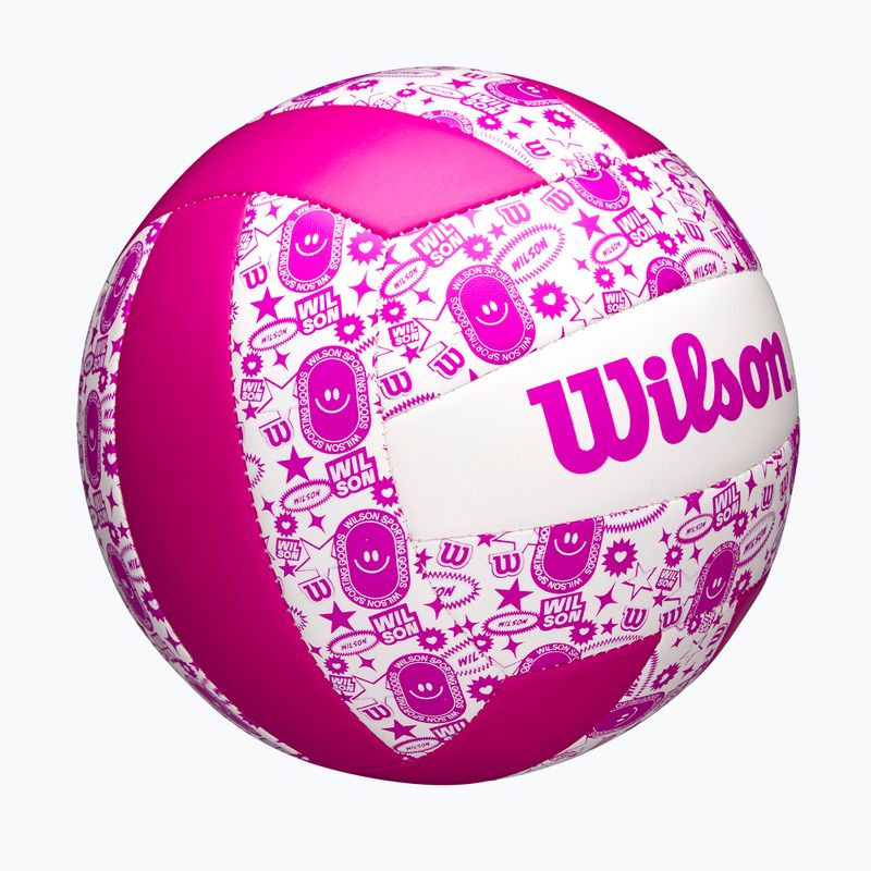 Volejbalový míč Wilson Stamp purple/white velikost 5 2