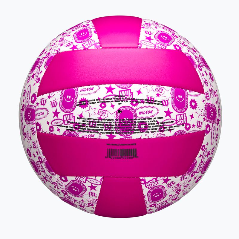 Volejbalový míč Wilson Stamp purple/white velikost 5 5