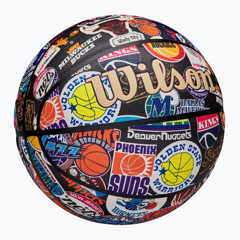 Basketbalový míč Wilson NBA All Team Retro multicolour velikost  7 2
