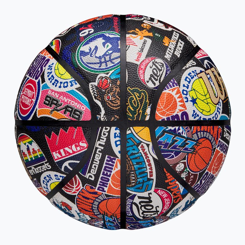 Basketbalový míč Wilson NBA All Team Retro multicolour velikost  7 4