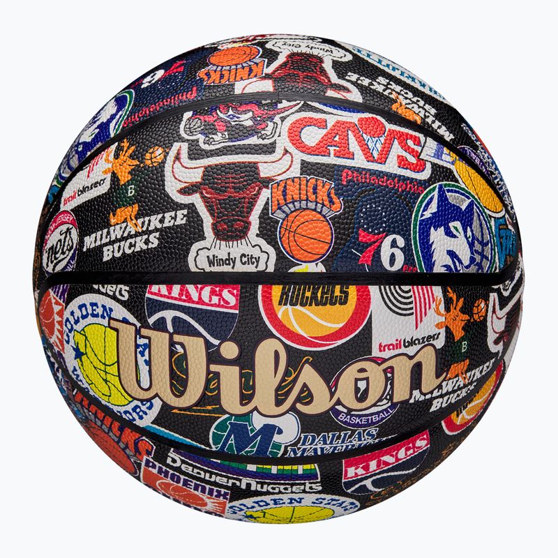 Basketbalový míč Wilson NBA All Team Retro multicolour velikost  7 5