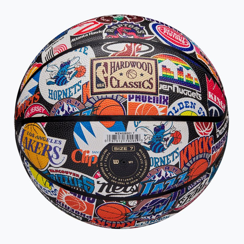 Basketbalový míč Wilson NBA All Team Retro multicolour velikost  7 6