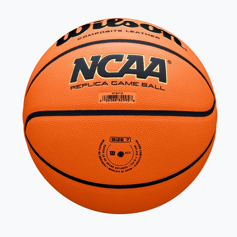 Basketbalový míč Wilson NCAA Replica Game orange velikost 7 6