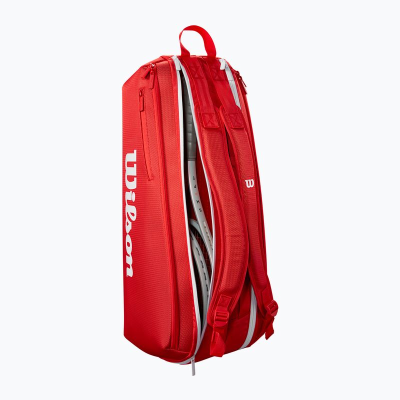 Tenisová taška Wilson Super Tour Red 6PK red 4