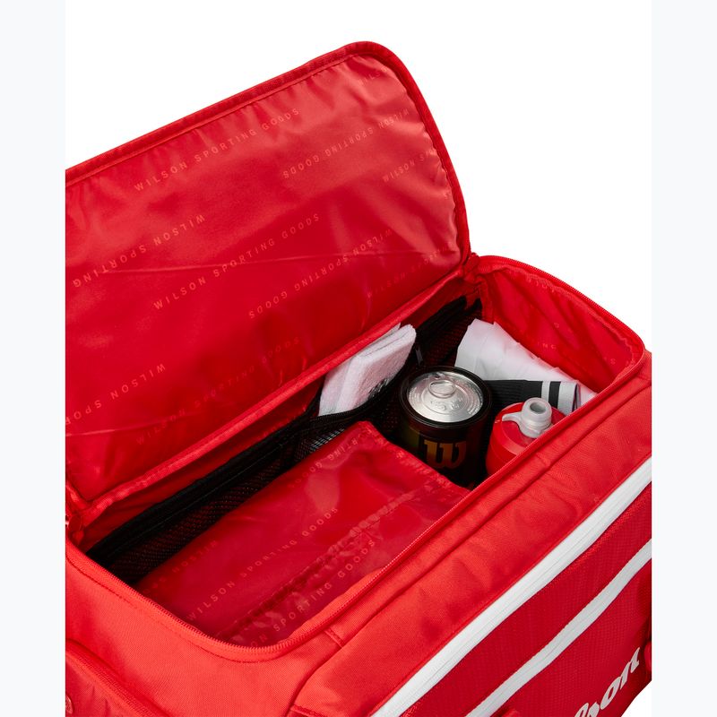 Tenisová taška Wilson Super Tour Red Small Duffel black 5