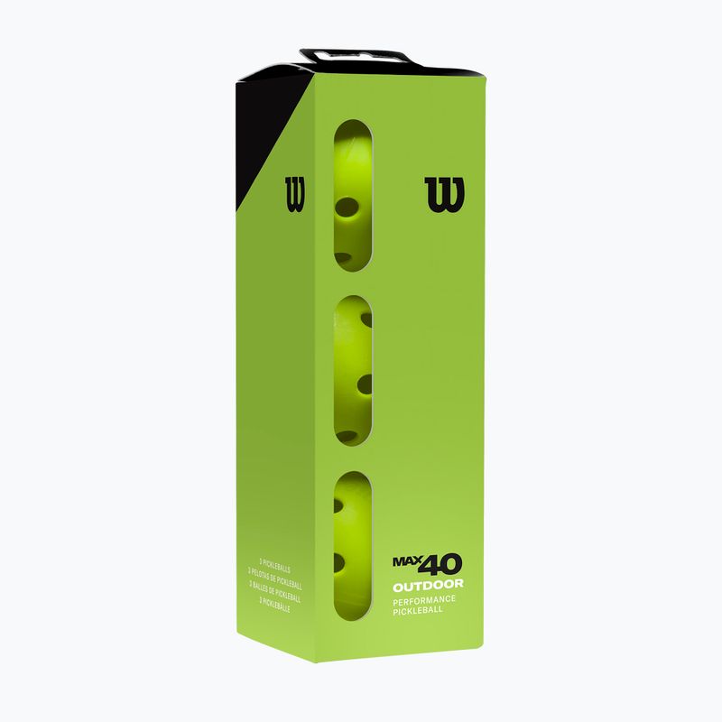 Míče na pickleball Wilson Max 40 Outdoor Pickleball 3B 3 ks. green 5