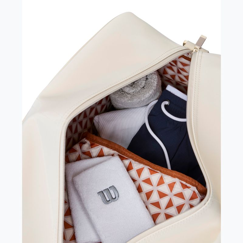 Tenisová taška Wilson Roland Garros Small Duffel 2025 cream/clay 5