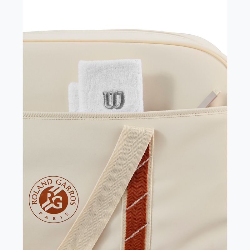 Tenisová taška Wilson Roland Garros Small Duffel 2025 cream/clay 6