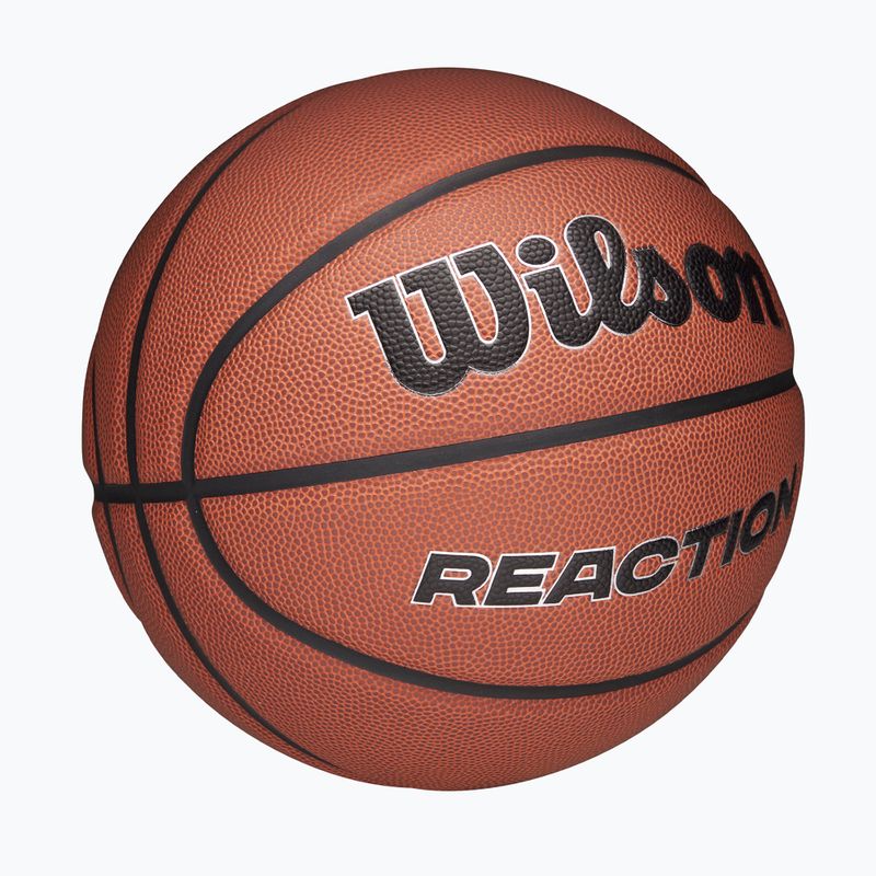 Basketbalový míč Wilson Reaction Pro brown/silver velikost 7 2