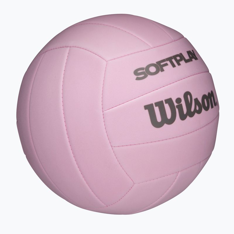 Volejbalový míč Wilson Soft Play pink velikost 5 2