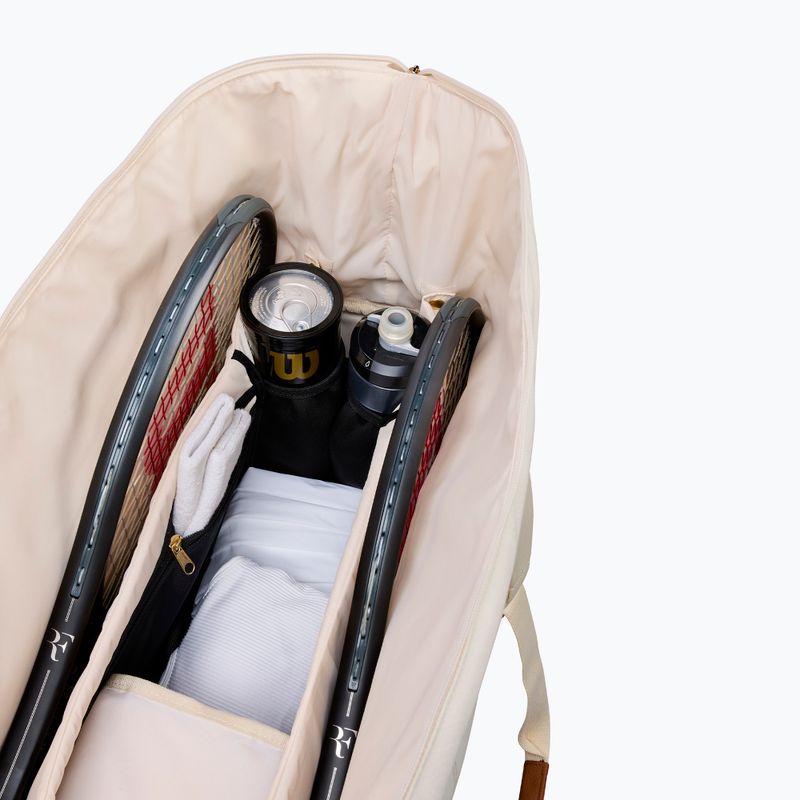 Tenisová taška Wilson Roger Federer Lawn Practice Duffel 6Pk cream 3