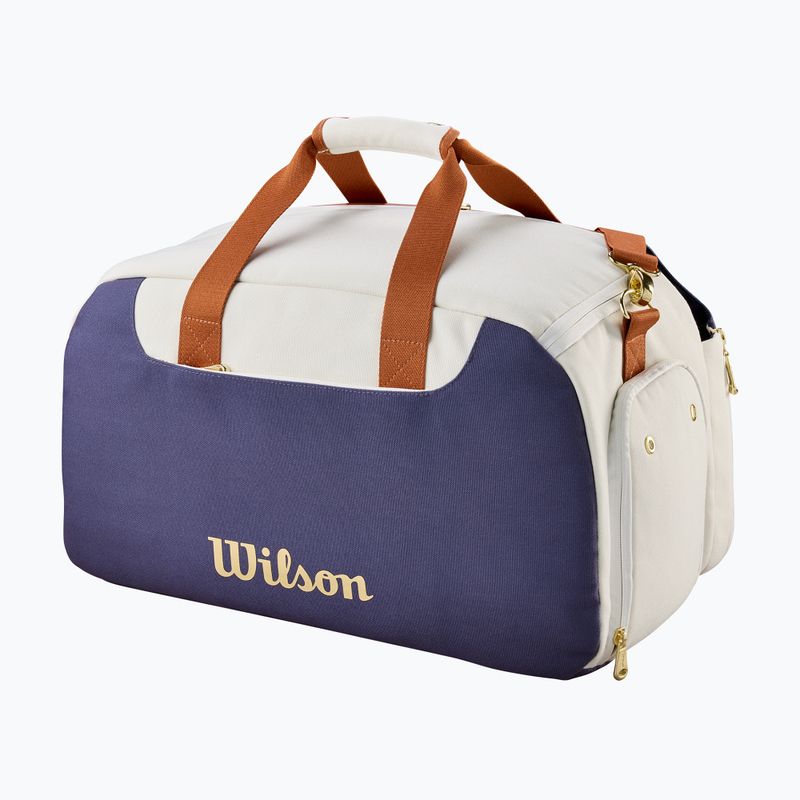 Tenisová taška Wilson Heritage Small Duffel cream/clay/navy 2