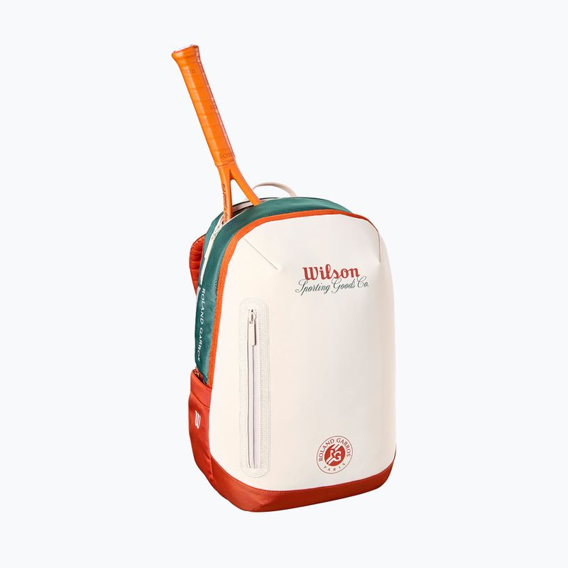 Tenisový batoh Wilson Roland Garros 2026 cream/clay/green 3