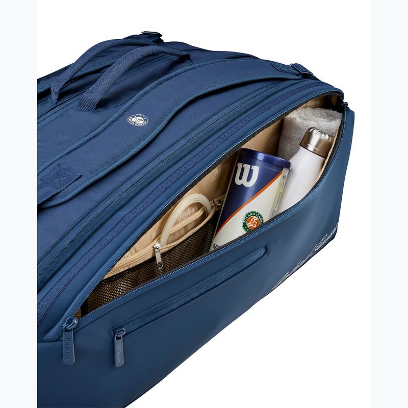 Tenisová taška Wilson Roland Garros Session De Soiree Super Tour 15Pk 2026 navy/clay 7