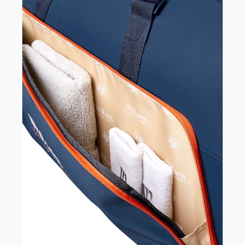 Tenisová taška Wilson Roland Garros Session De Soiree Large Duffel 2026 navy/clay 7