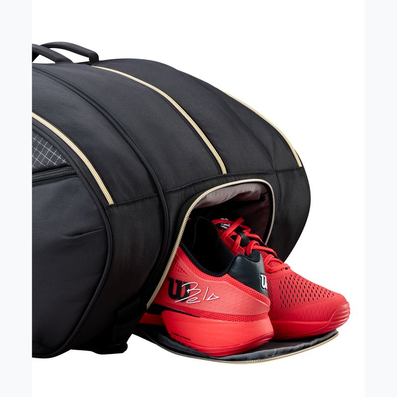 Taška na padel Wilson Defy Padel black/gold 8
