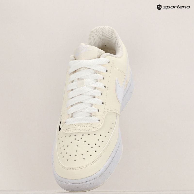 Dámské boty Nike Court Vision Low Next Nature white / black / pale ivory 9