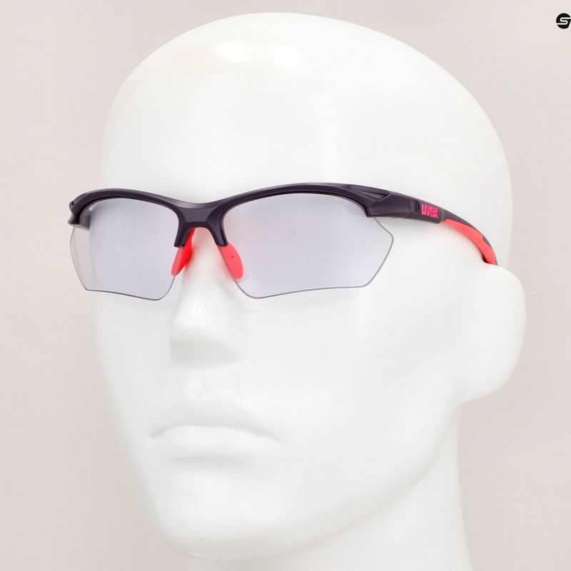 Sluneční brýle UVEX Sportstyle 802 V Small purple pink matt/smoke 7