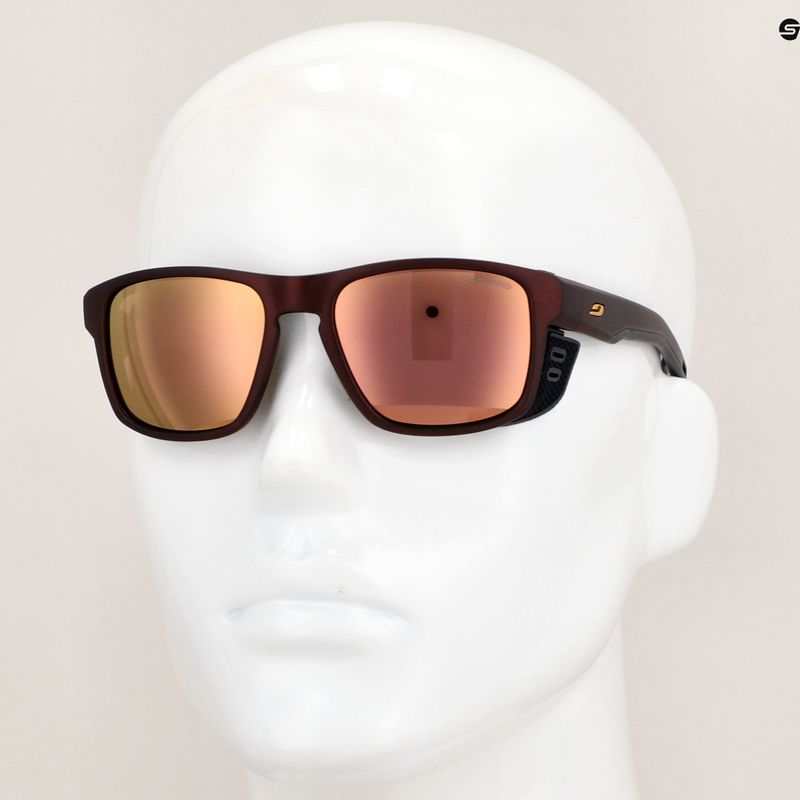 Sluneční brýle Julbo Shield M Polarized 3Cf burgundy/gold 5