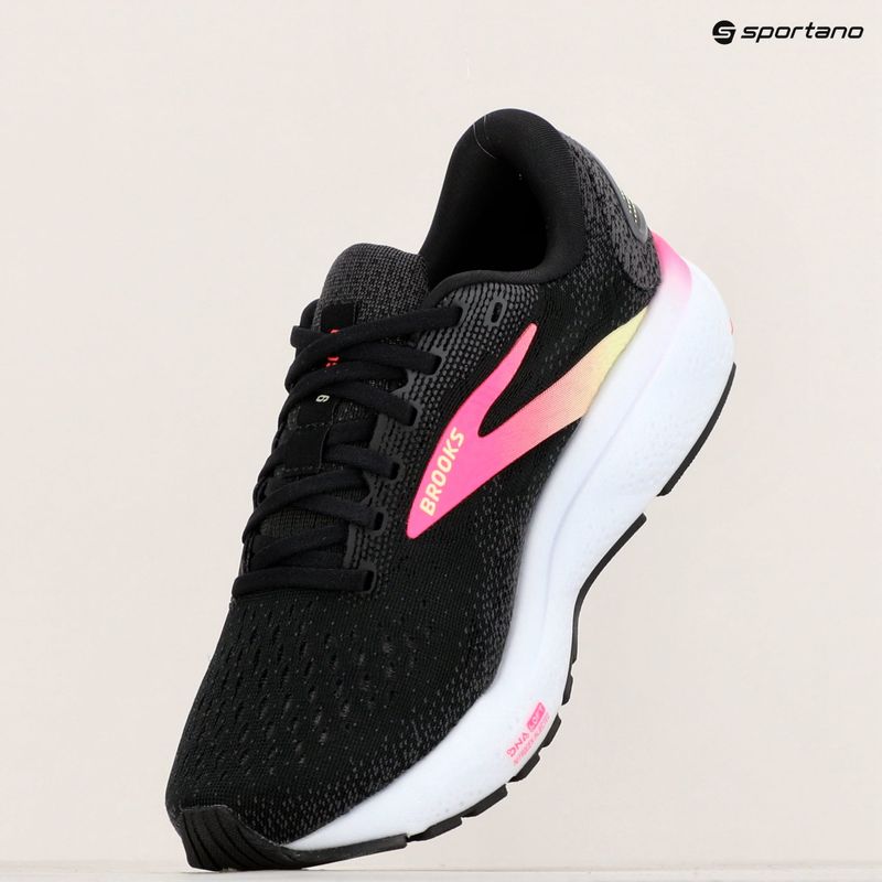 Dámské běžecké boty Brooks Ghost 16 black/pink/yellow 9