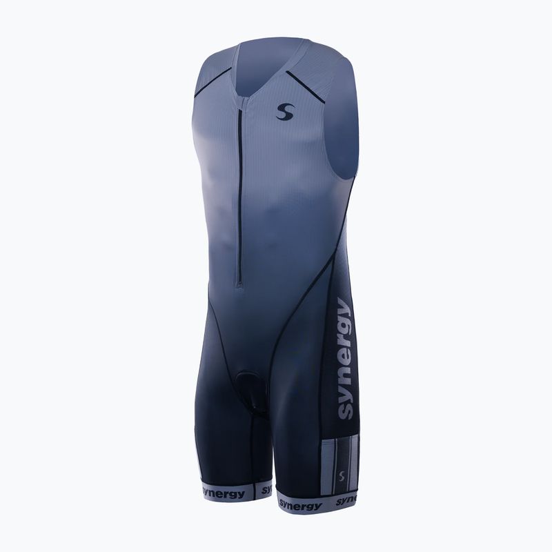 Pánská triatlonová kombinéza Synergy Elite Sleeveless Trisuit smoke gray