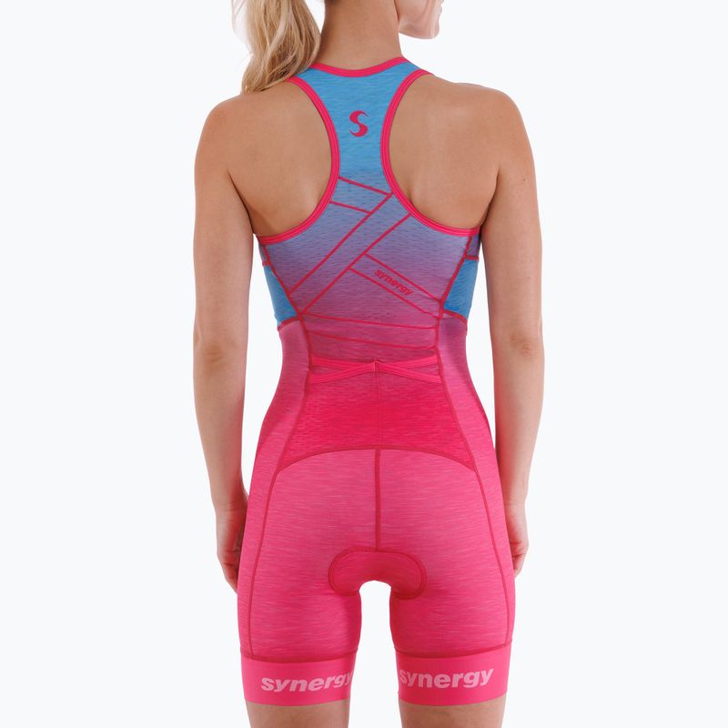 Dámská triatlonová kombinéza Synergy Pro Sleeveless Racerback Trisuit punch 3