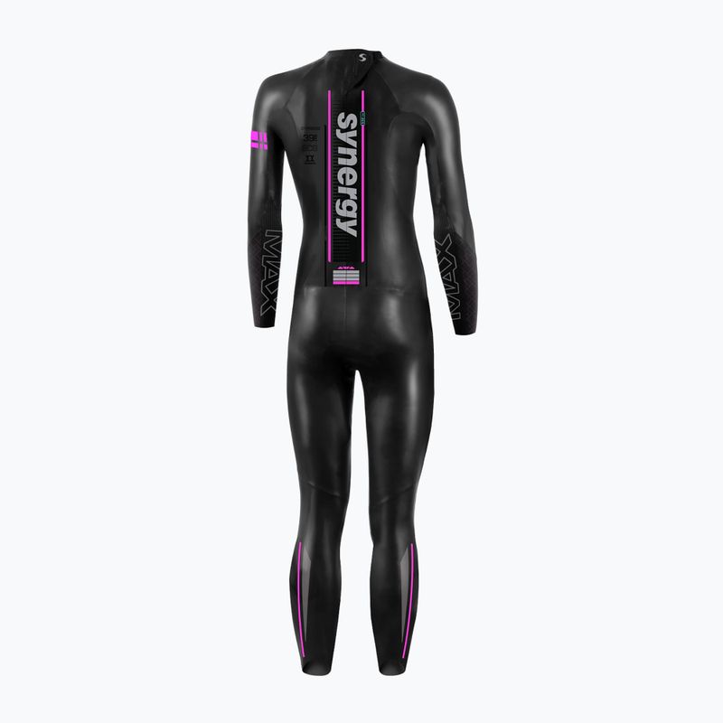Dámská triatlonová neoprenová kombinéza Synergy Endorphin Full Sleeve 5/3 mm black/pink 2