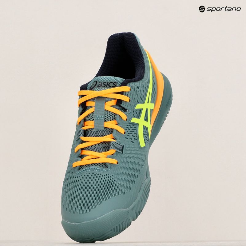 Buty do padla męskie ASICS Gel-Resolution 9 celadon/safety yellow 15
