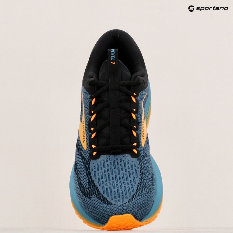 Pánské běžecké boty Brooks Revel 7 storm blue/black/orange pop 10