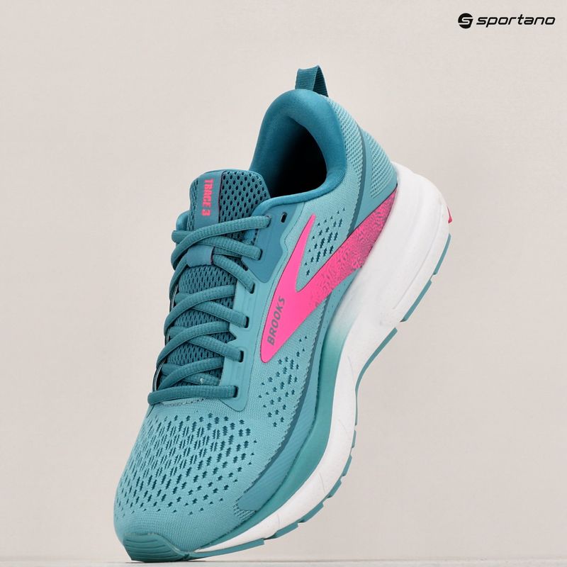 Brooks Trace 3 dámské běžecké boty aqua/storm/pink 18