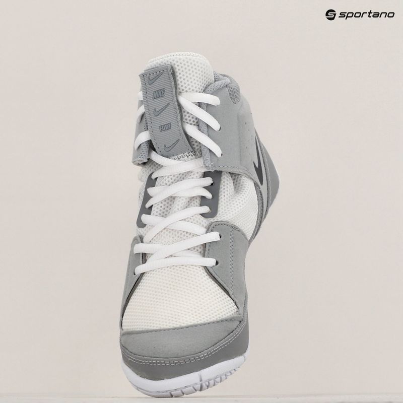 Zápasová obuv Nike Fury bílá/šedá 9