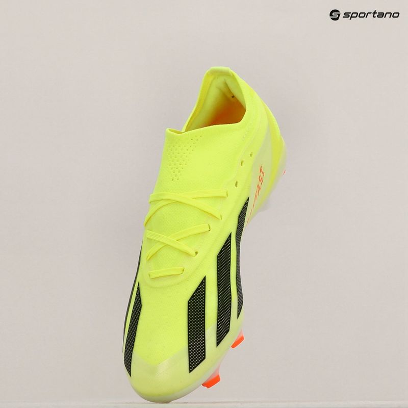 Pánské týmové kopačky adidas X Crazyfast Pro FG solar yellow/core black/cloud white 10