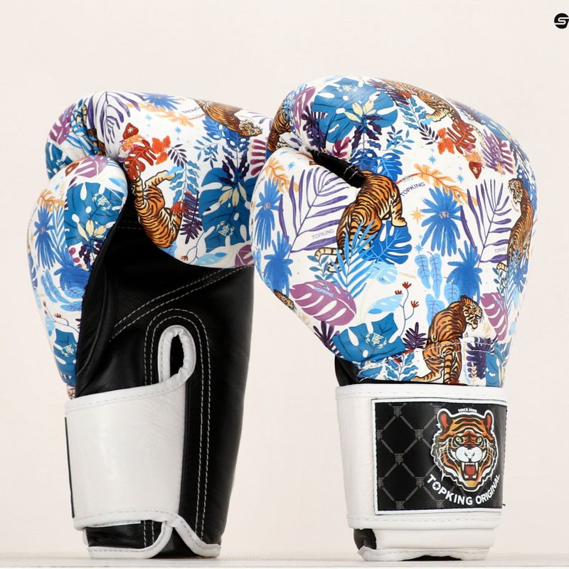 Boxerské rukavice Top King Boxing Wild Tiger černá/bílá 6
