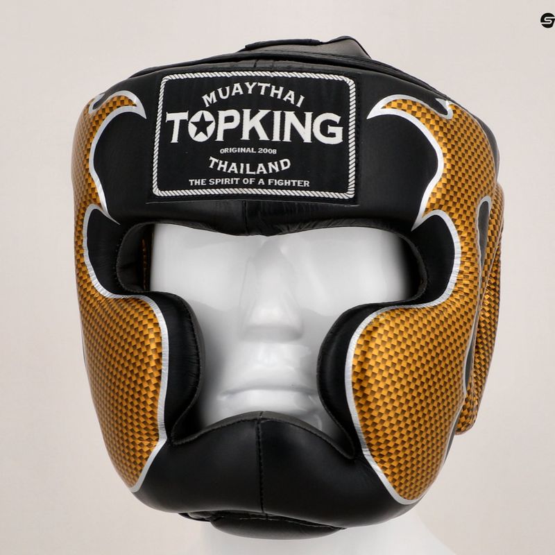 Boxerská helma Top King Empower black/gold 8