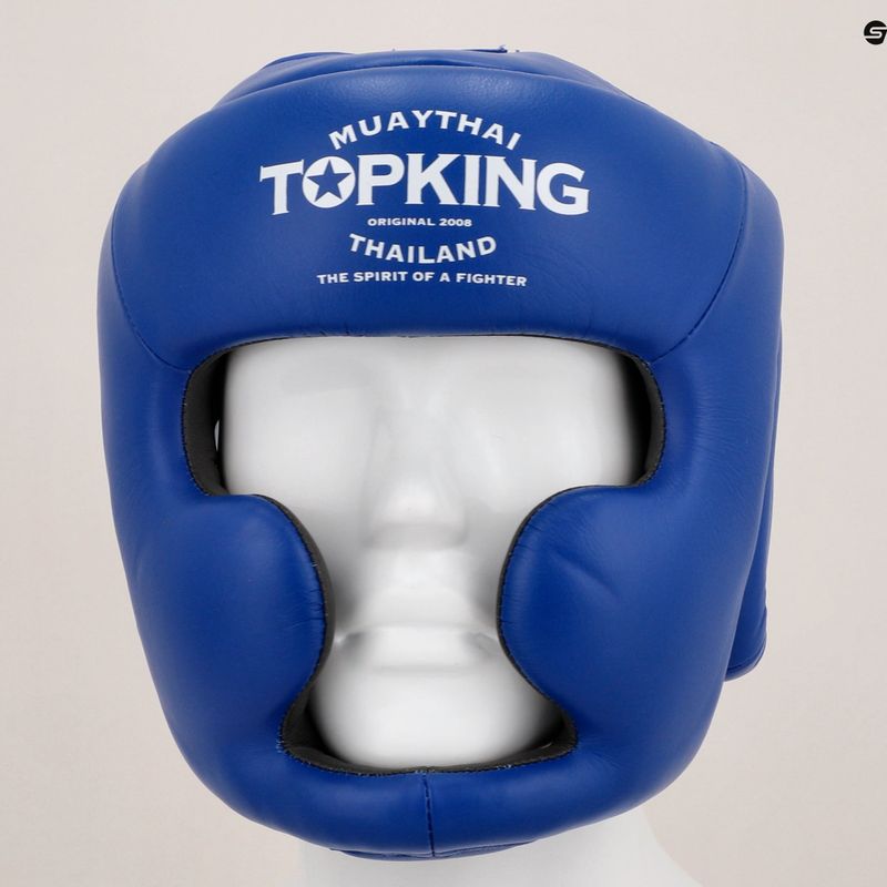 Boxerská helma Top King Full Coverage blue 7