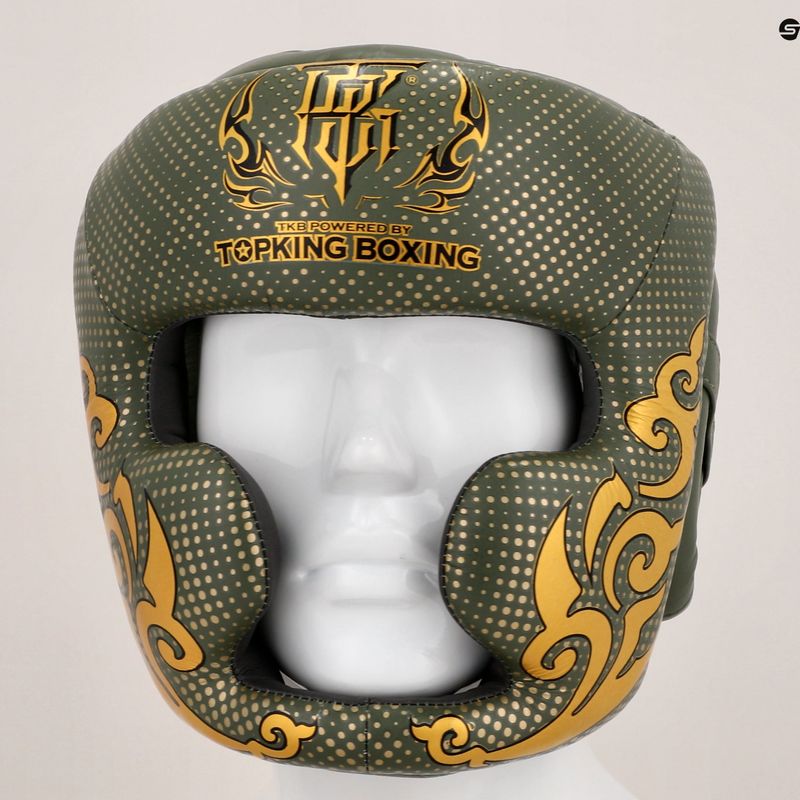 Boxerská helma Top King Kanok khaki  8