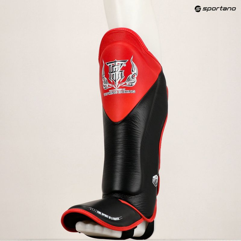Chrániče holeně a chodidla Top King Shin Guards Blend black/red 8