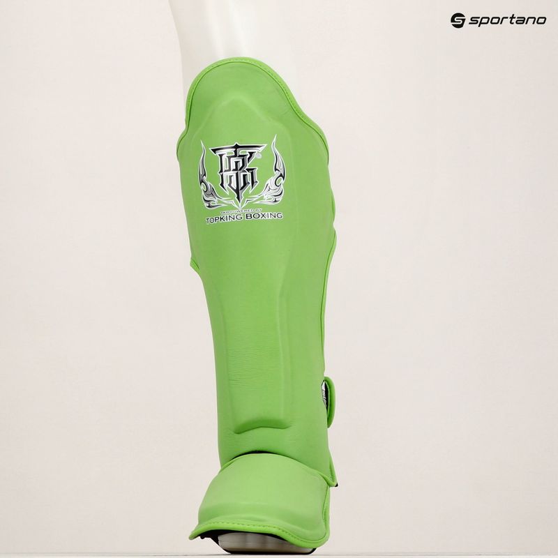 Chrániče holenních kostí a chodidel Top King Pro Semi Leather green 6