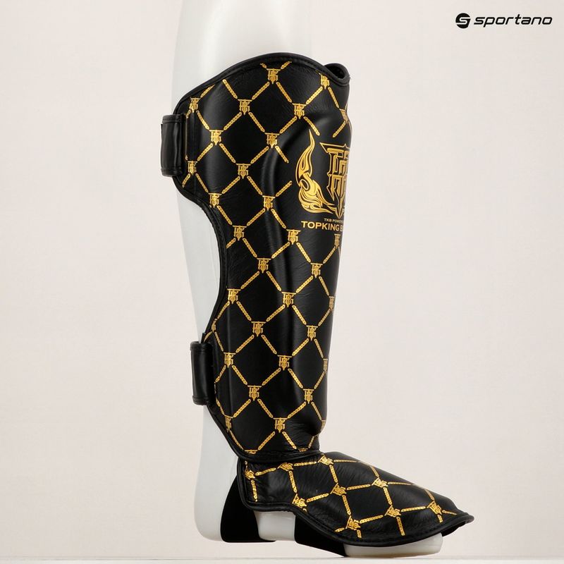 Chrániče holenní kosti a chodidla Top King Chain black/gold 6